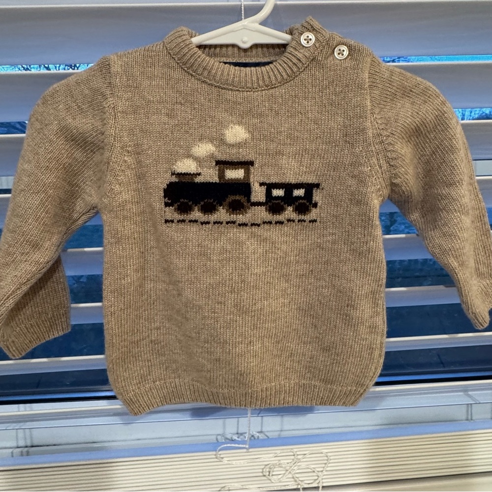 Trotters England brand - Brown Train Sweater for Kids